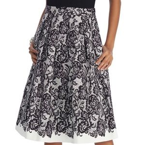 NWOT!!! WHBM LACE PRINTED FULL SKIRT